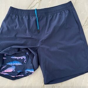 Chubbies Swim Trunks 7 Inch Crocodile Navy Large